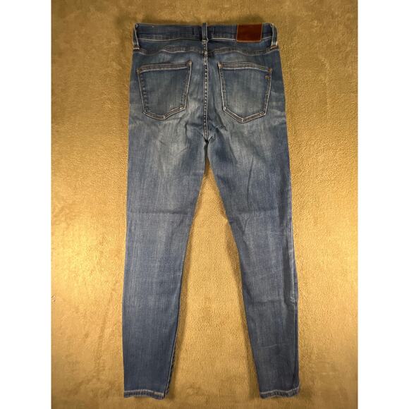 Madewell, 10" High Riser Skinny Stretch Jeans Light Wash Blue Denim, Size: 27 - Picture 2 of 14